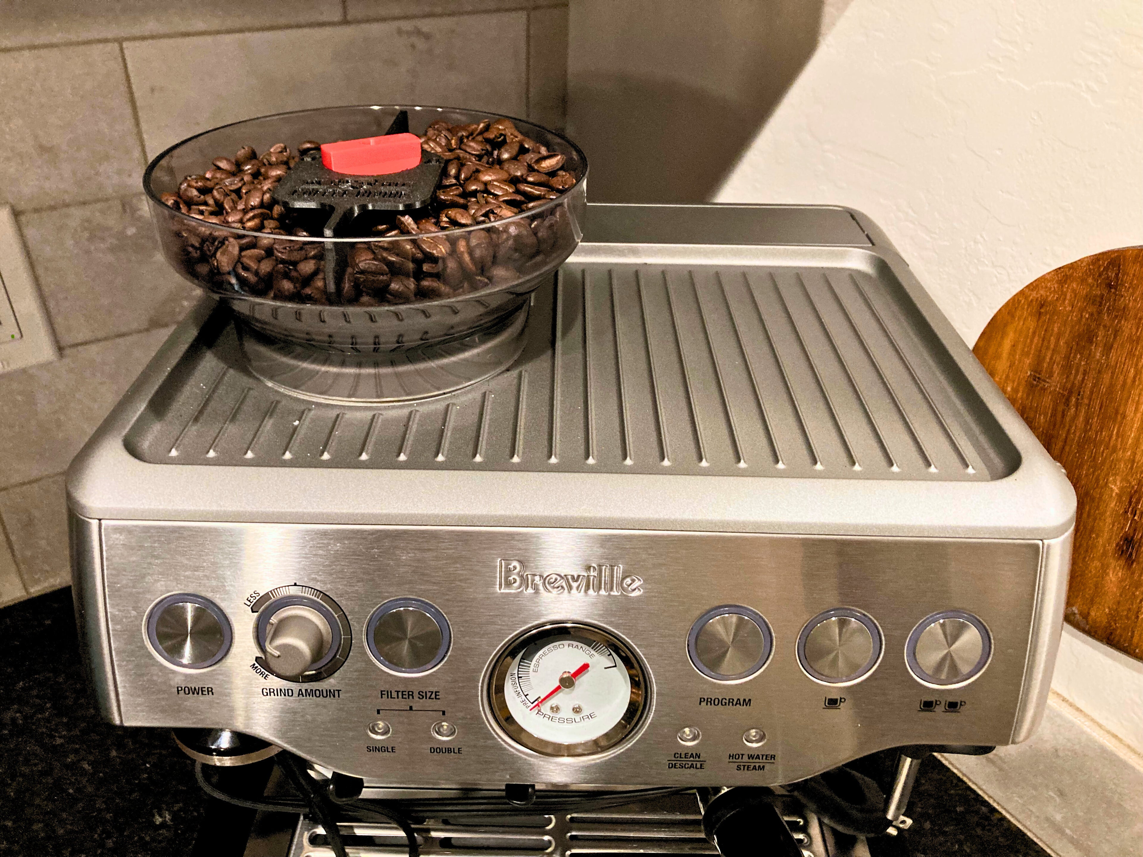 Coffee Bean Bin Divider for Breville Barista Express, Pro & Touch